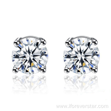 Wholesale Price 925 Sterling Silver Diamond Earrings